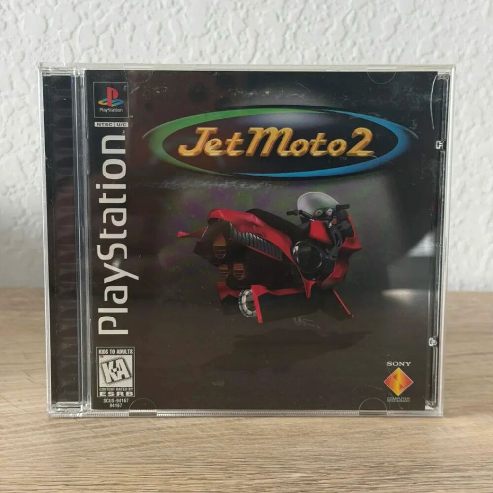 Jet Moto 2 PS1 PlayStation 1 Complete CIB + Receipt